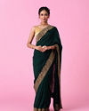 Bottle Green Lush Saree